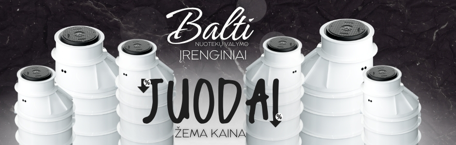 Balti biologiniai nuotekų valymo įrenginiai už juodai žemą kainą – riboto laiko pasiūlymas su išskirtine nuolaida